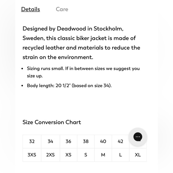 Amour Vert Deadwood recycled leather jacket size 38 - Picture 5 of 12